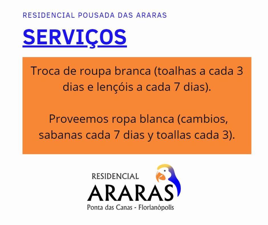 Residencial Pousada Das Araras Florianópolis Eksteriør bilde